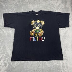 Pro 5 Athletic Filthy Munny Bear Shirt Mens 3XL Black Short Sleeve Crew Neck Tee
